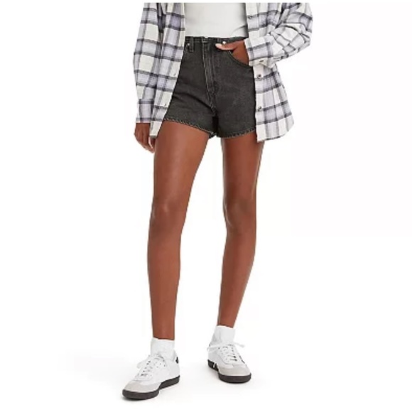 Levi's Pants - NWT Levi's Silvertab™ High-Rise Mom Jean Shorts Black 32